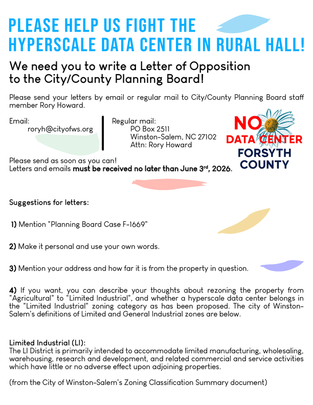 Write to planning board staff flyer preview